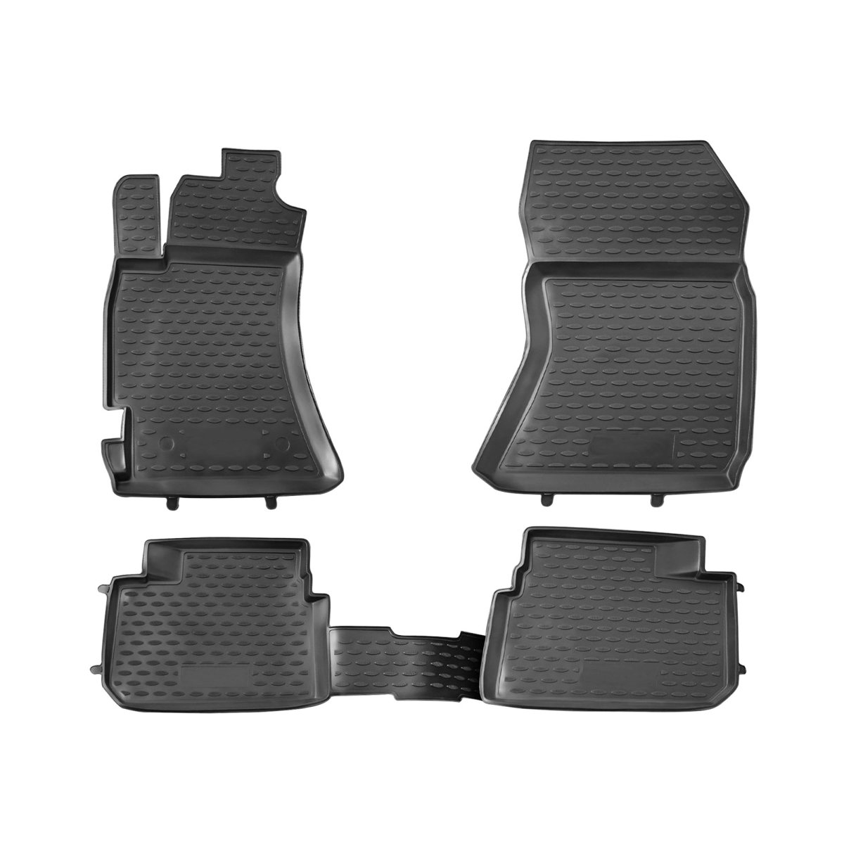 Subaru Forester Floor Mats - Omac - Rubber TPE - Black - '09-'13